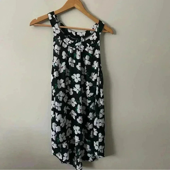 Torrid Floral Chiffon Hi-Lo Tank Top 0/L - Picture 5 of 7